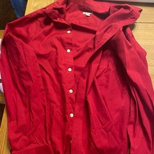 Red dress shirt